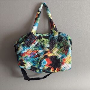 Steve Madden Large Multicolor Tie Dye Tote Duffle Bag